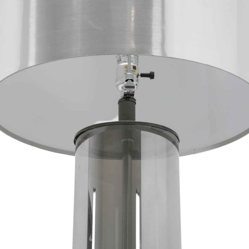 Chrome Cylindrical Floor Lamp