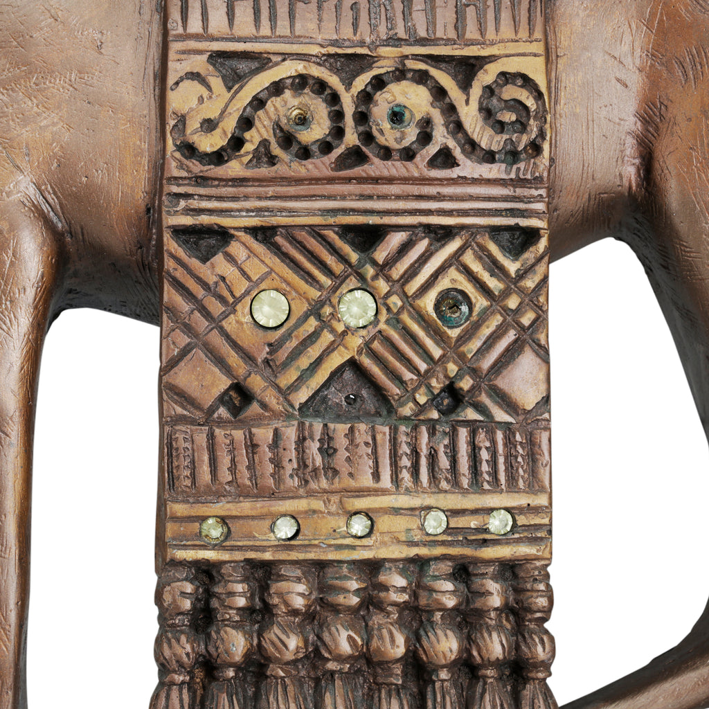 Brown Vintage Horse Wall Sculpture