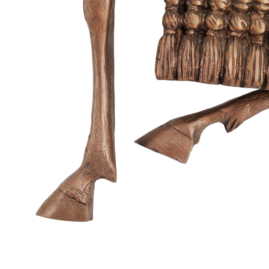 Brown Vintage Horse Wall Sculpture