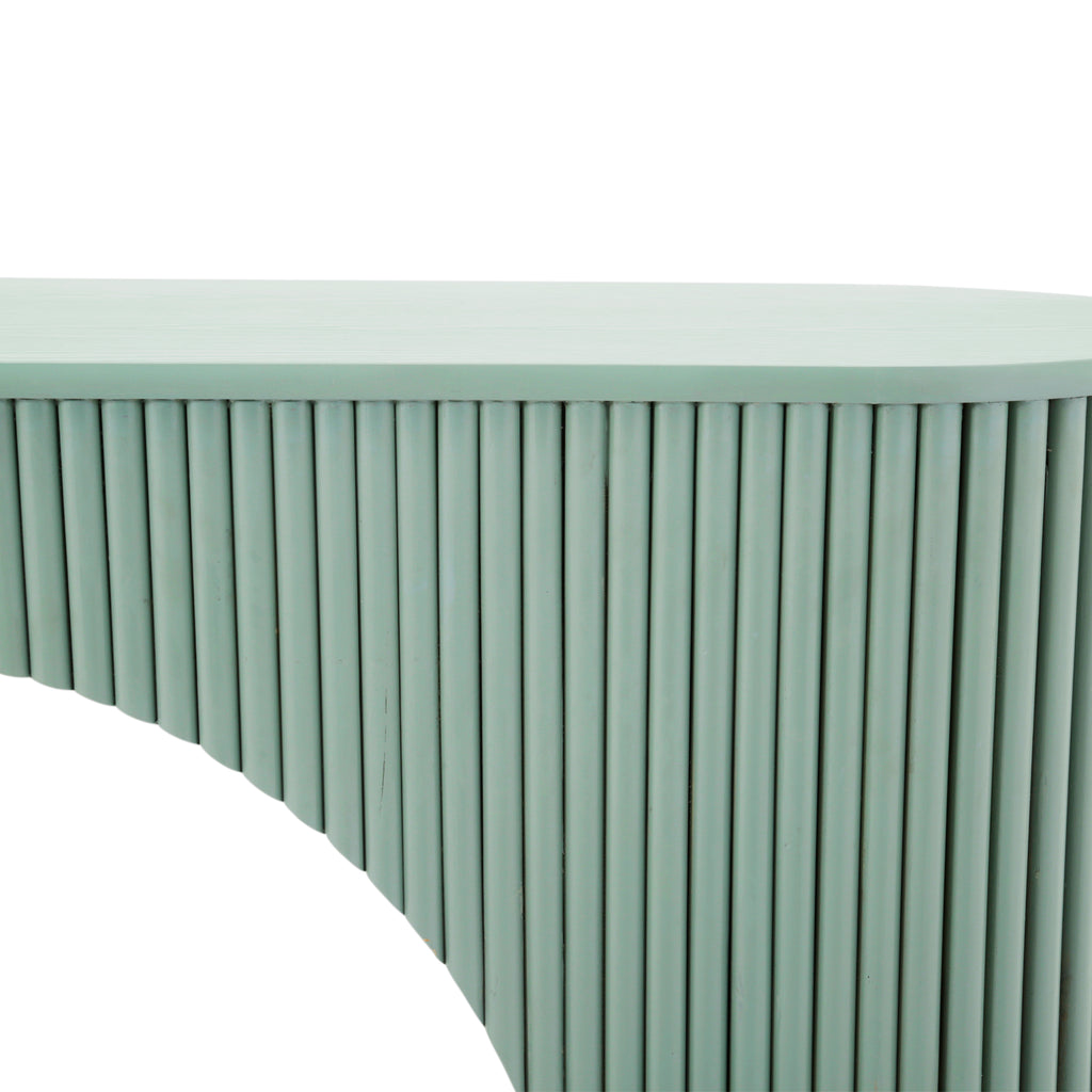 Sage Green Ridged Console