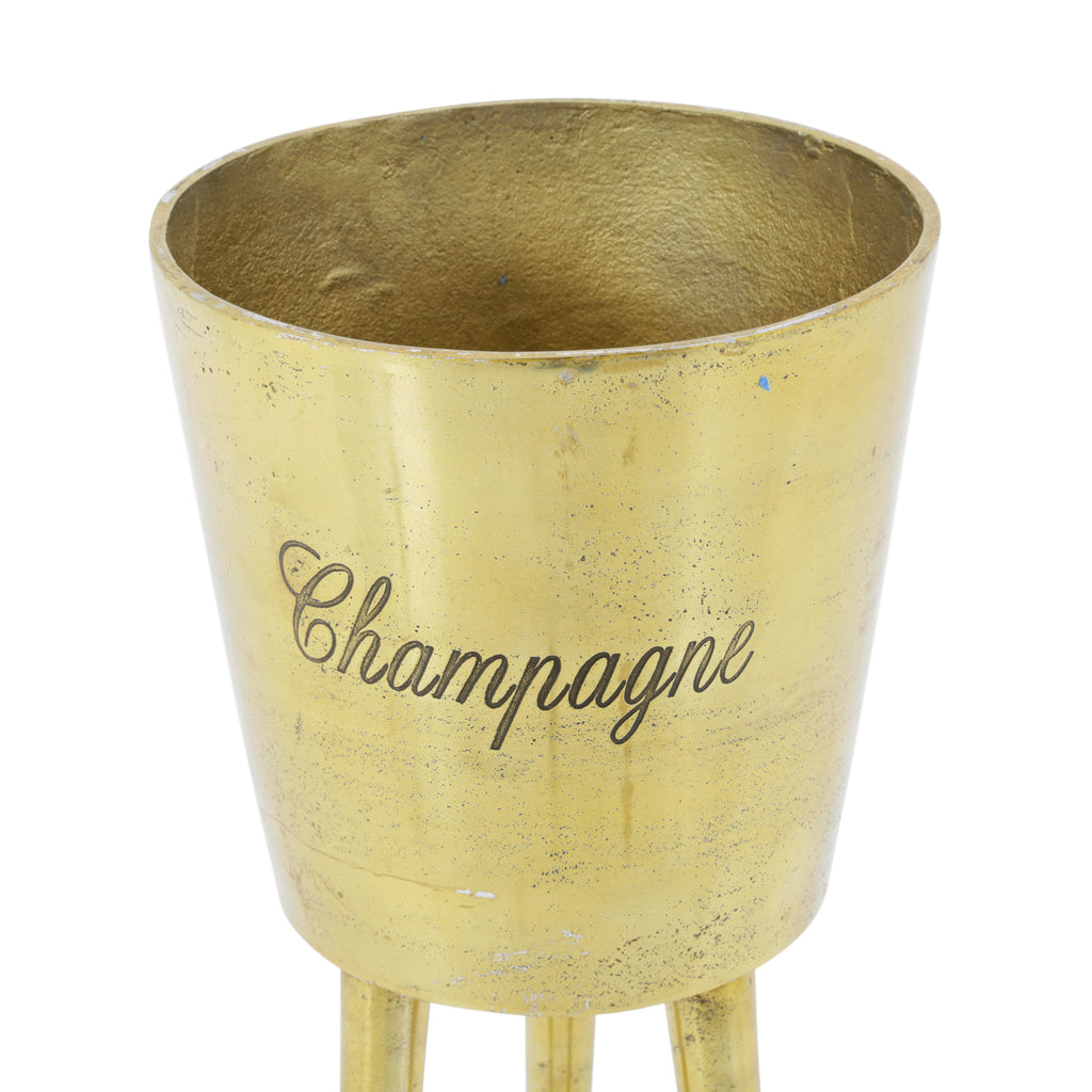 Gold Champagne Bucket with Legs