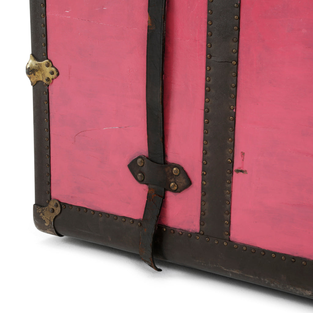 Vintage Pink Luggage Trunk