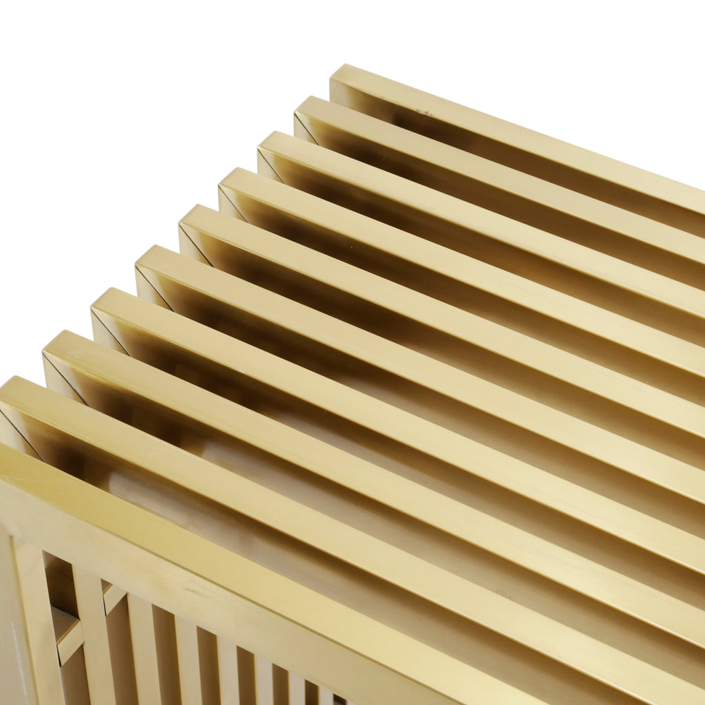 Gold Console Table w/ Removable Glass Top