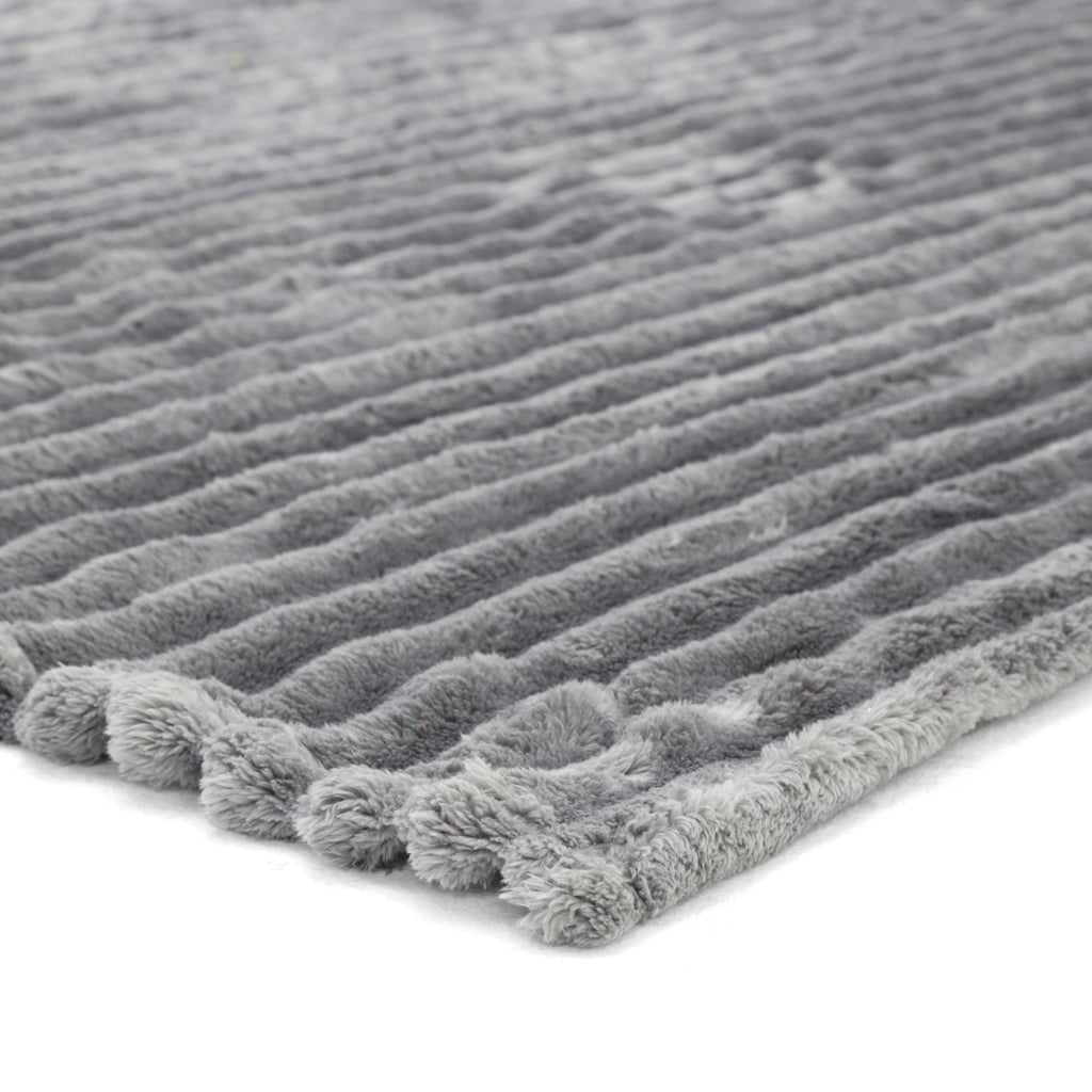 Grey Fleece Throw Blanket
