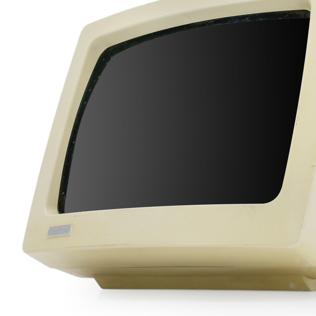 Retro Beige Plastic Digital CRT Computer Monitor