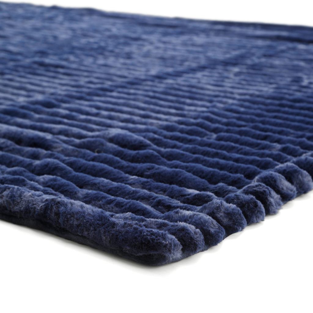 Blue Fleece Throw Blanket