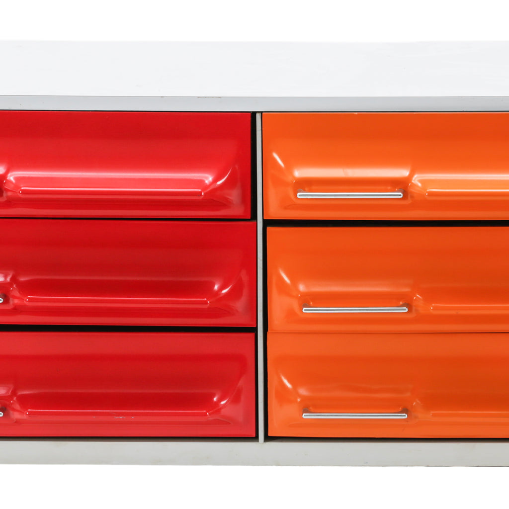 Orange and Red Mod Cabinet - Low