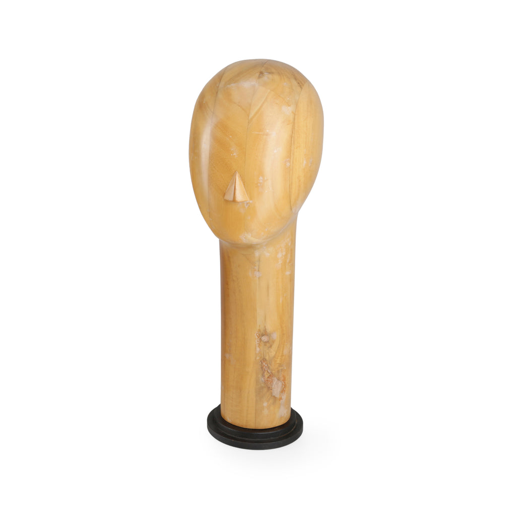 Light Wood Mannequin Head #2