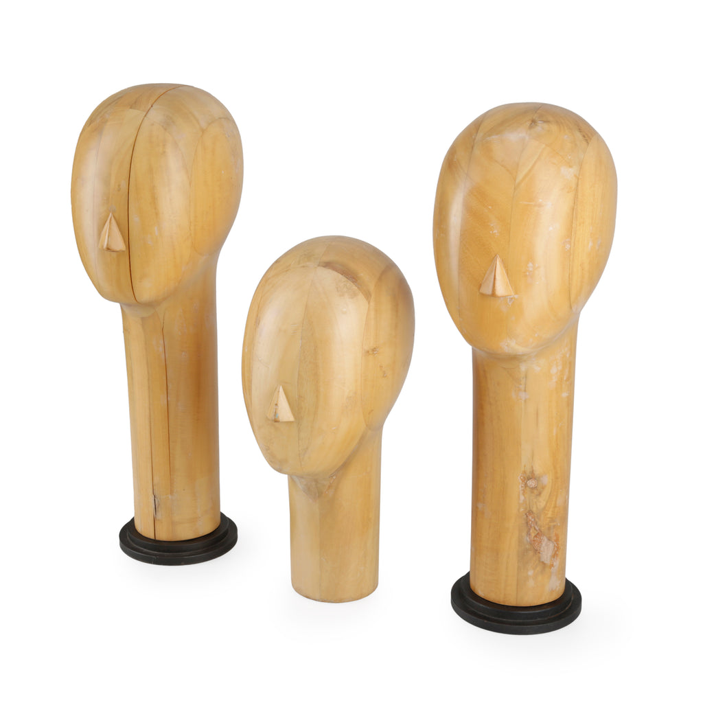 Light Wood Mannequin Head #1