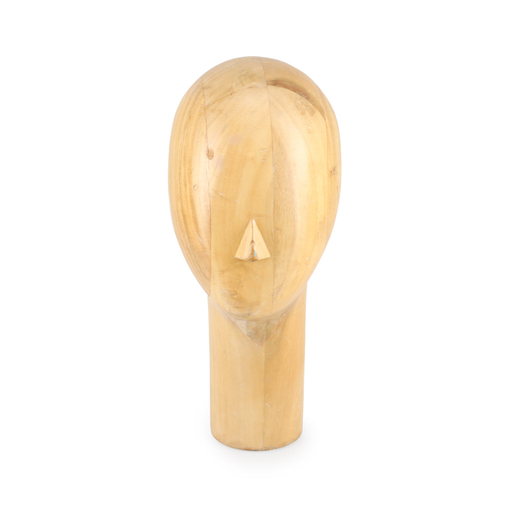 Light Wood Mannequin Head - Short