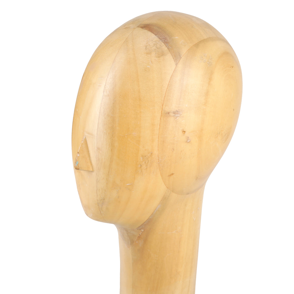 Light Wood Mannequin Head - Short