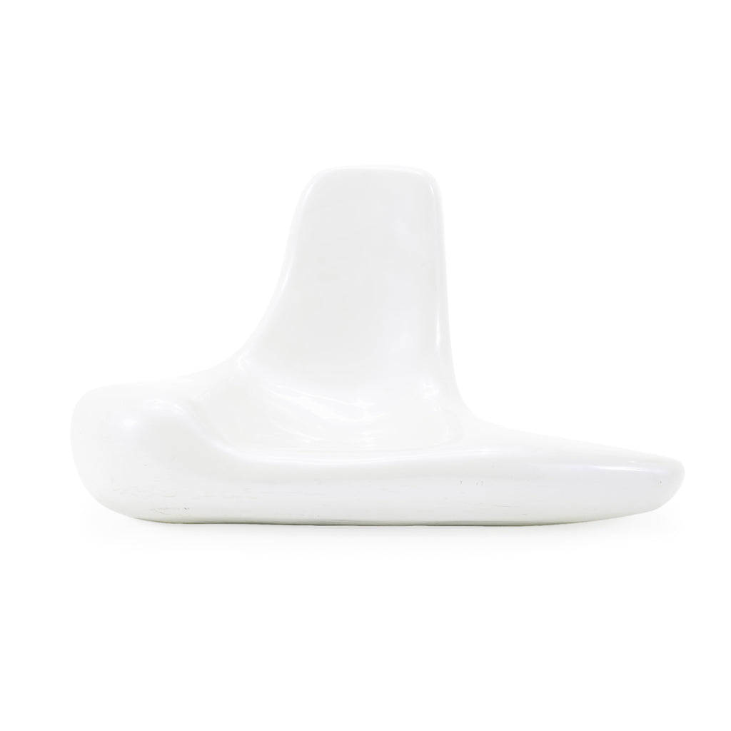 Abstract White Molded Chair