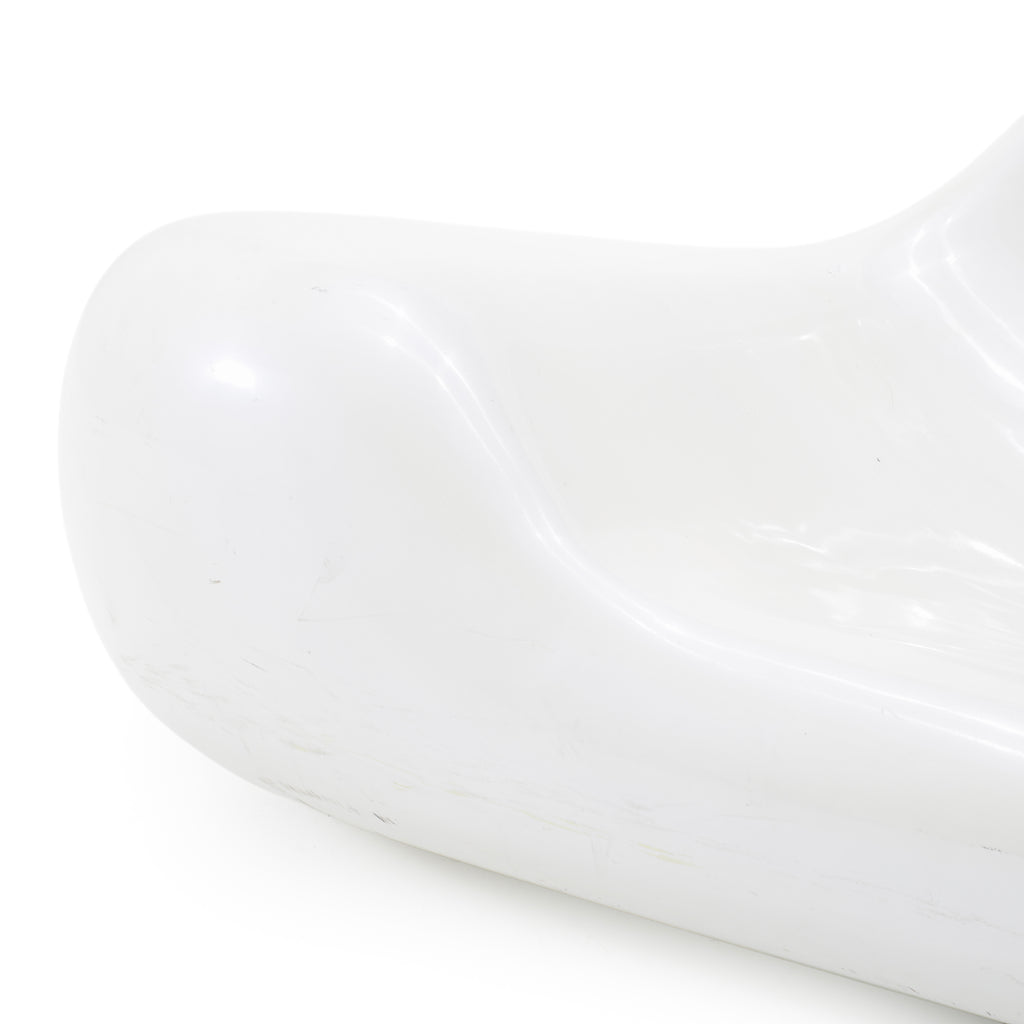Abstract White Molded Chair