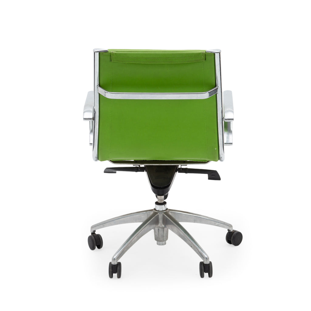 Lime Green Chrome Office Swivel Chair