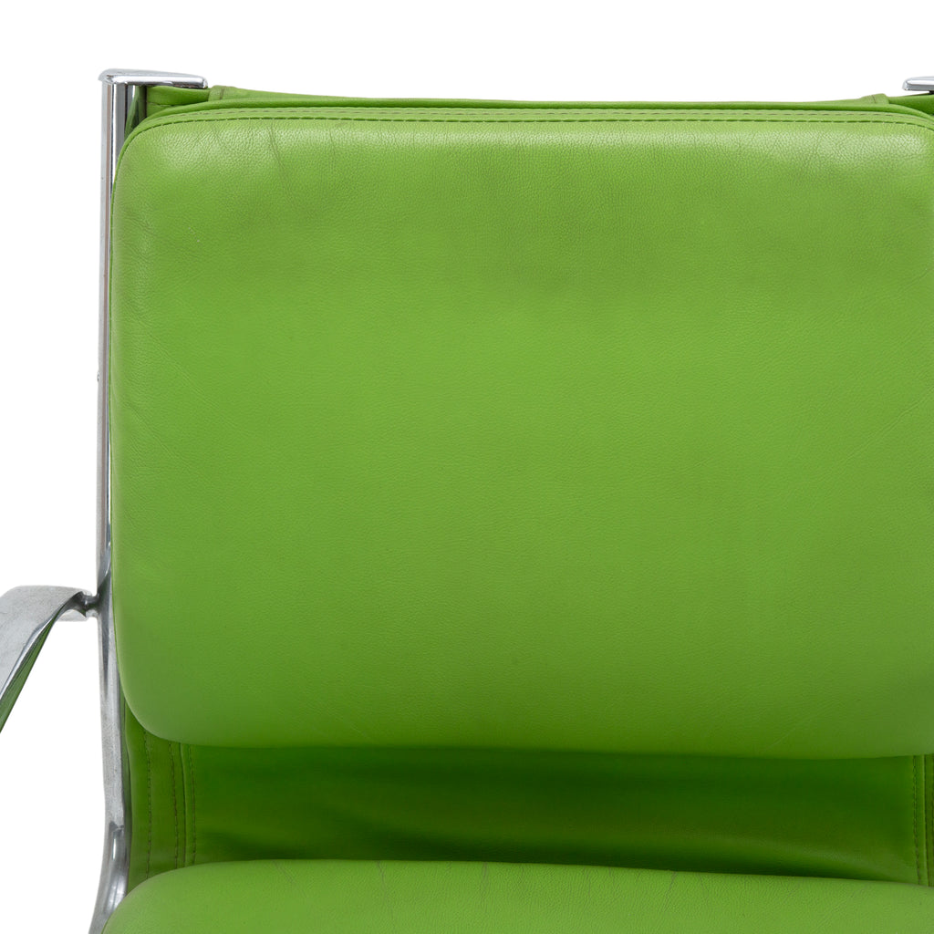 Lime Green Chrome Office Swivel Chair