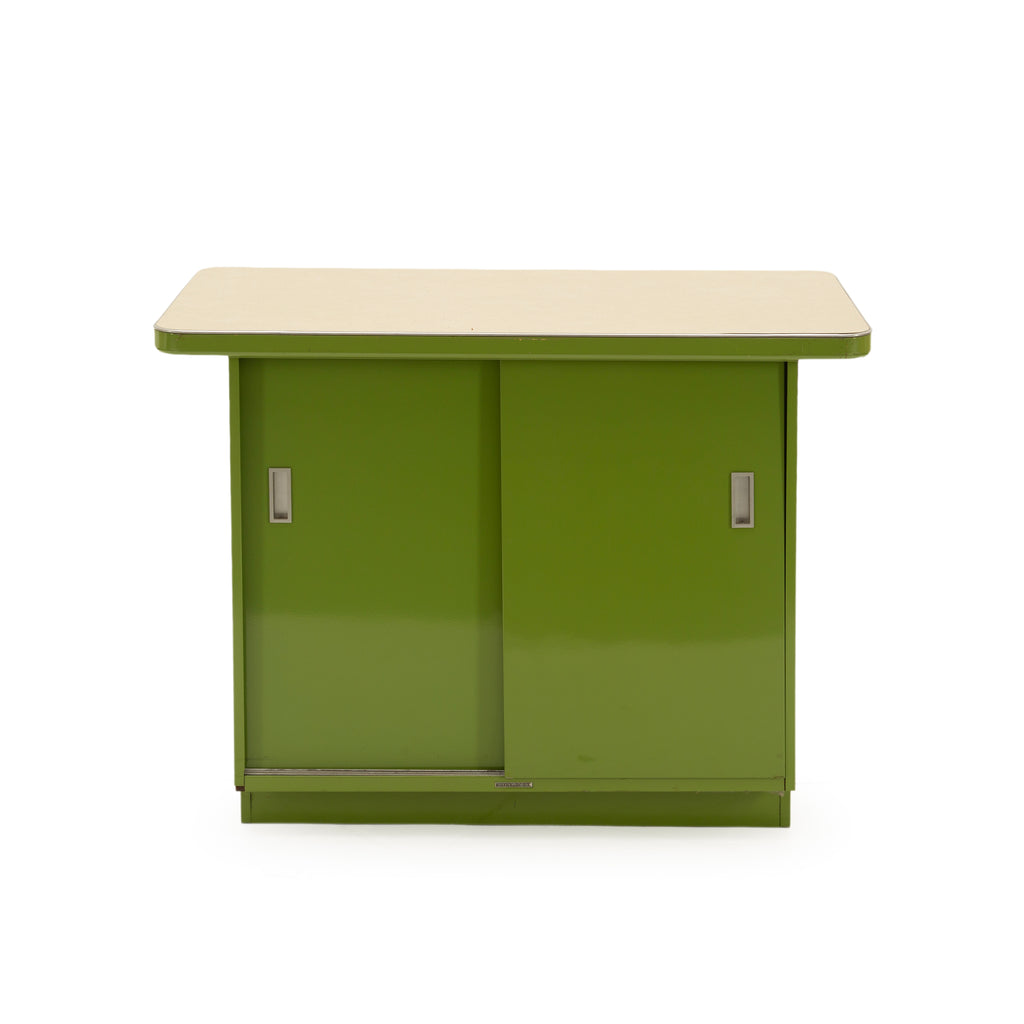 Green Metal Small Tanker Cabinet
