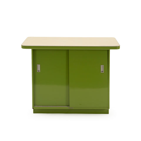 Green Metal Small Tanker Cabinet
