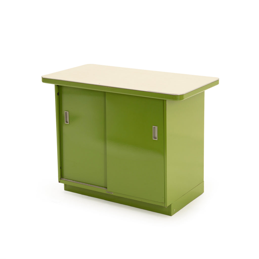 Green Metal Small Tanker Cabinet