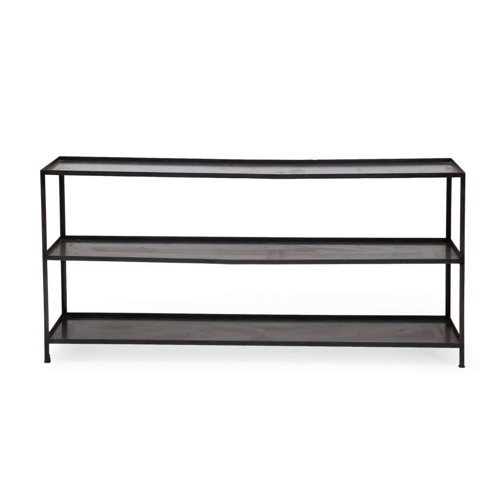 3-Tier Industrial Metal Display Shelf