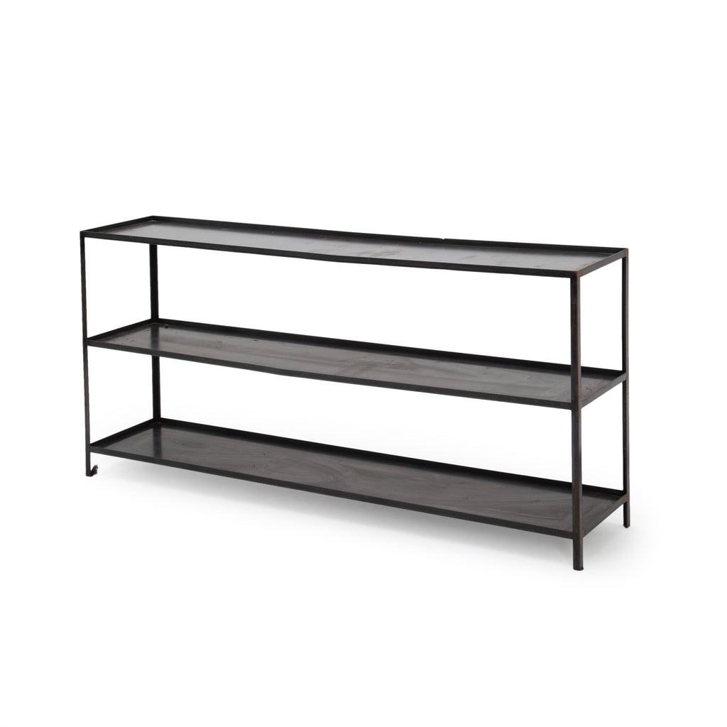 3-Tier Industrial Metal Display Shelf