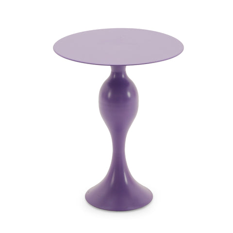 Lavender/Purple Pedestal Accent Table