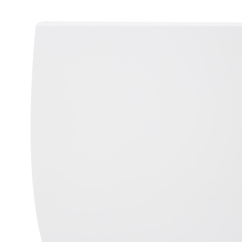 White Wavy Tapered Floor Sculpture