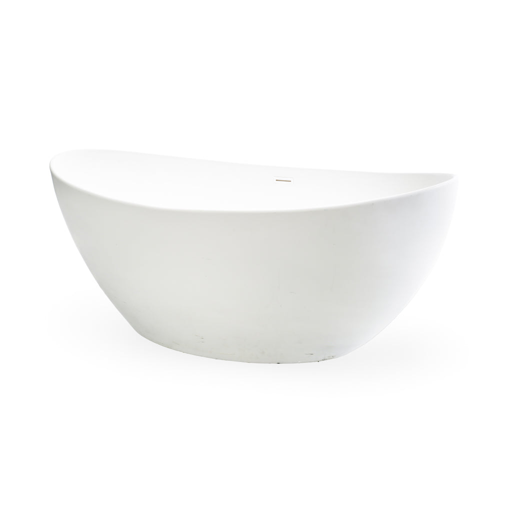 Heavy White Oval Bathtub (No Faucet)