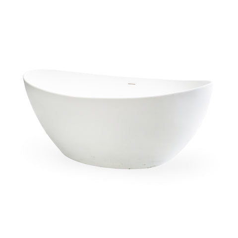 Heavy White Oval Bathtub (No Faucet)