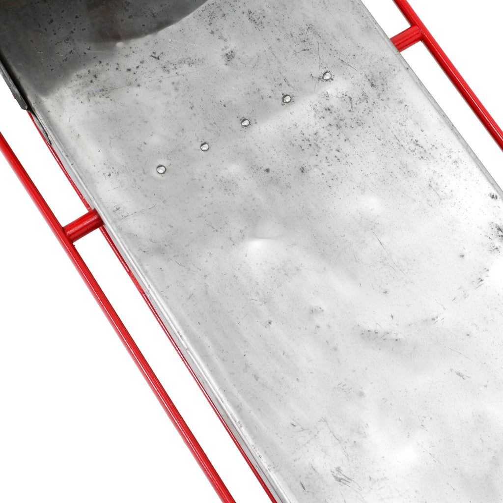 Vintage Aluminum / Red Steerable Bobsled