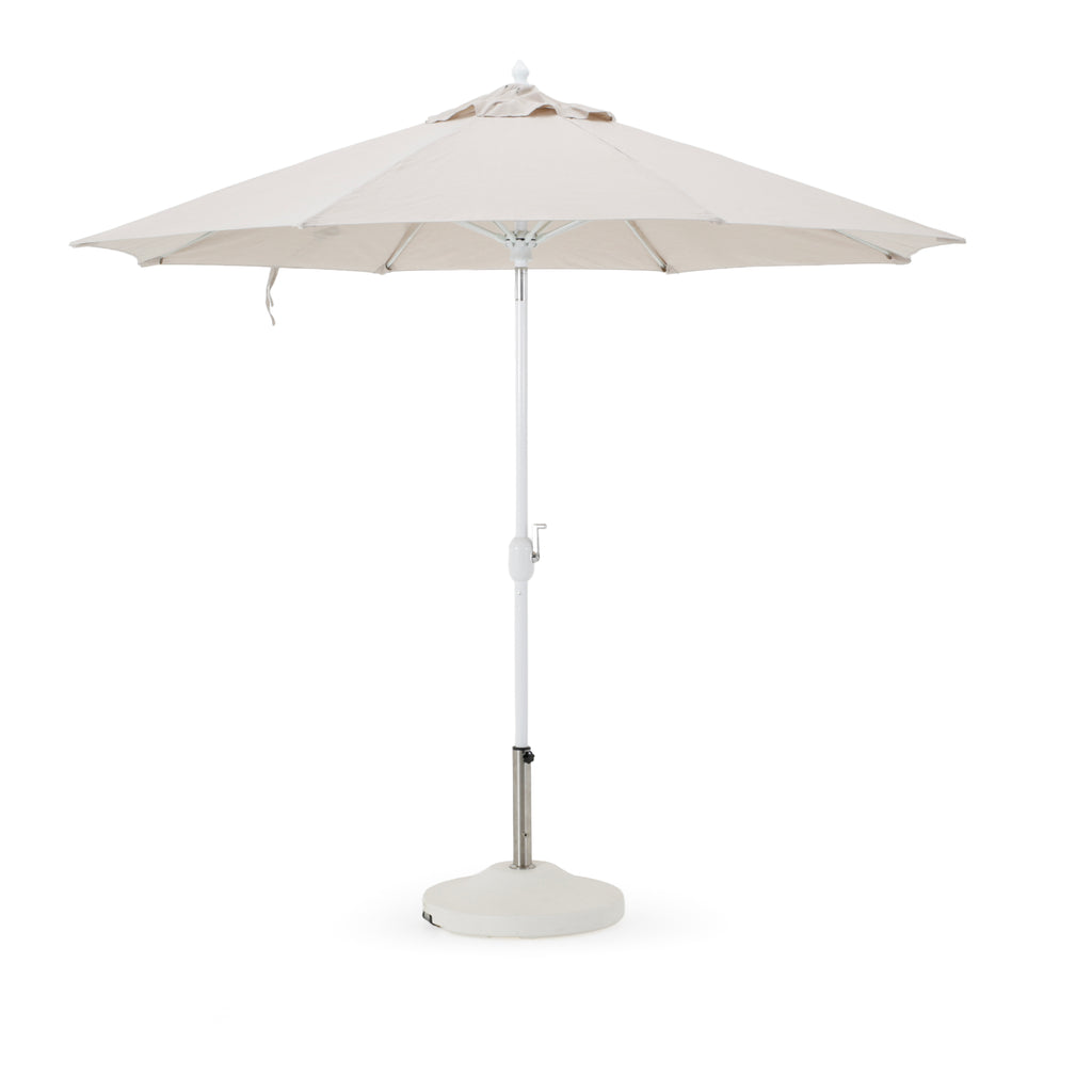Beige / White Umbrella