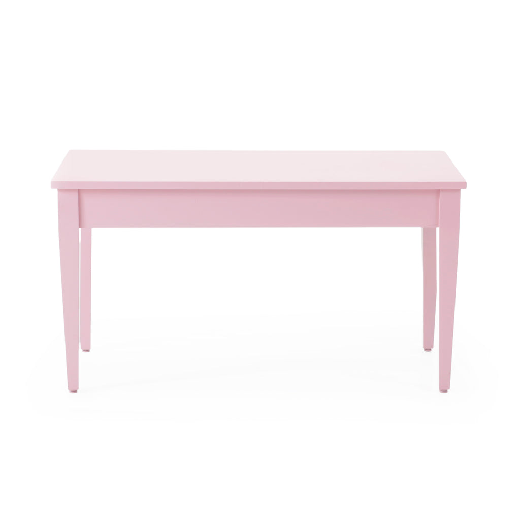 Pink Wooden Bench w/ Storage