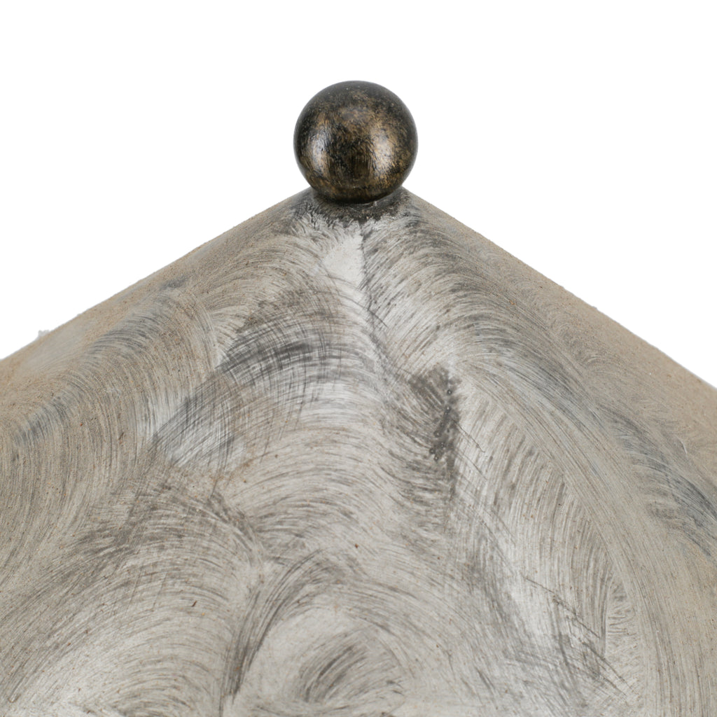 Steel and Brass Robert Sonneman Lamp