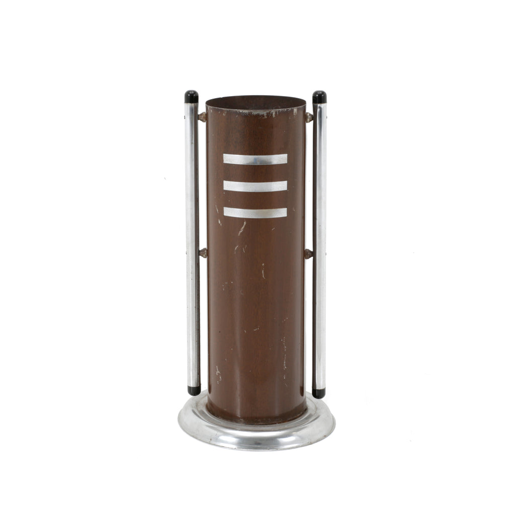 Brown Metal Standing Ashtray