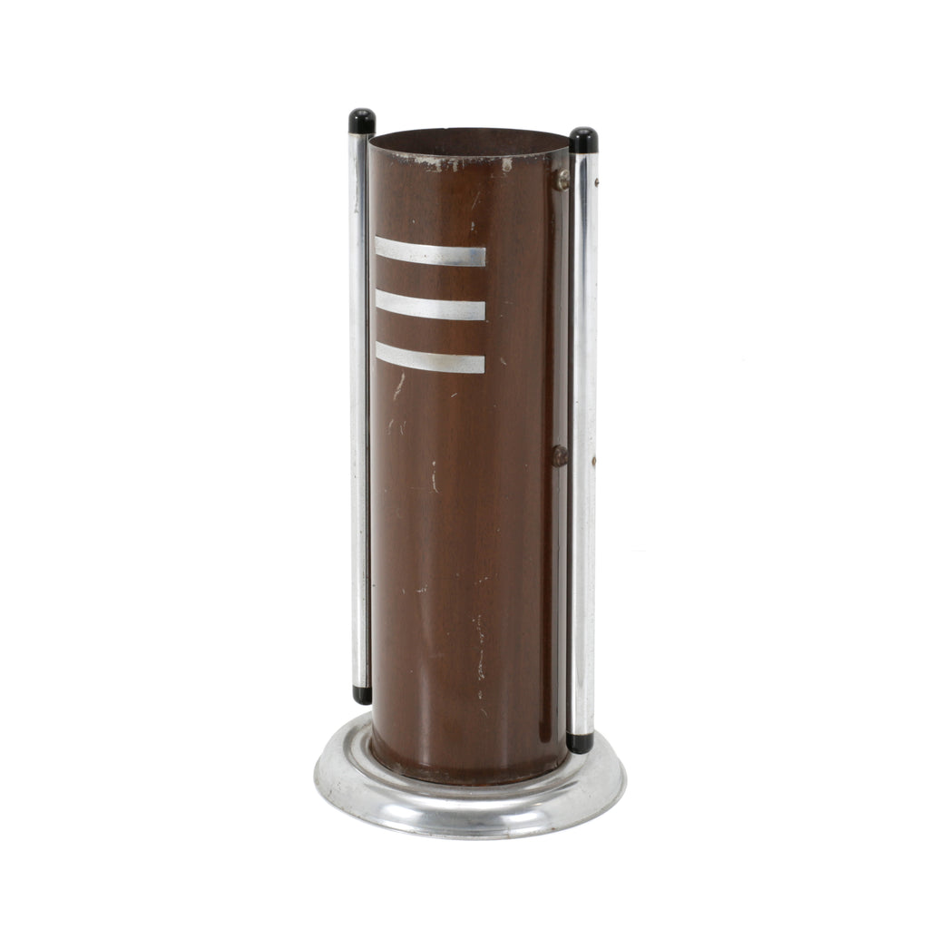 Brown Metal Standing Ashtray