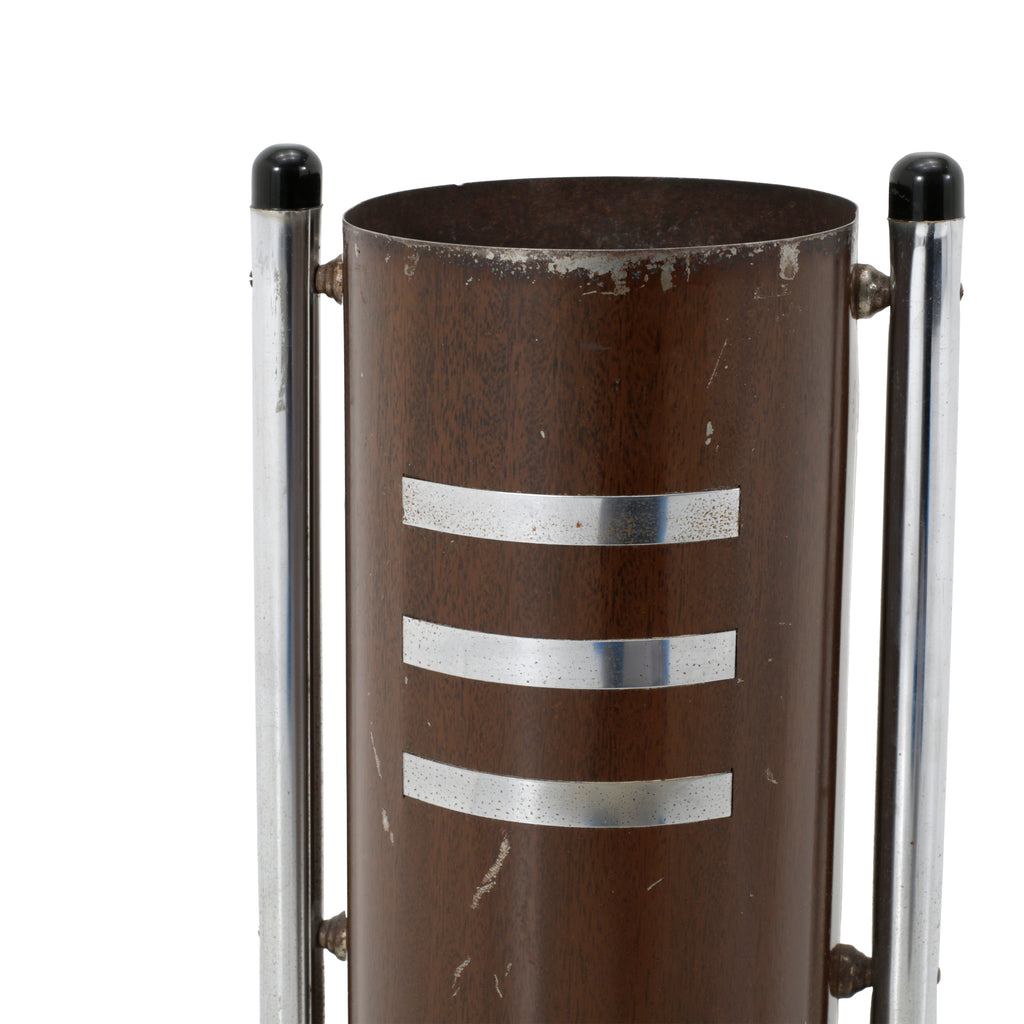 Brown Metal Standing Ashtray