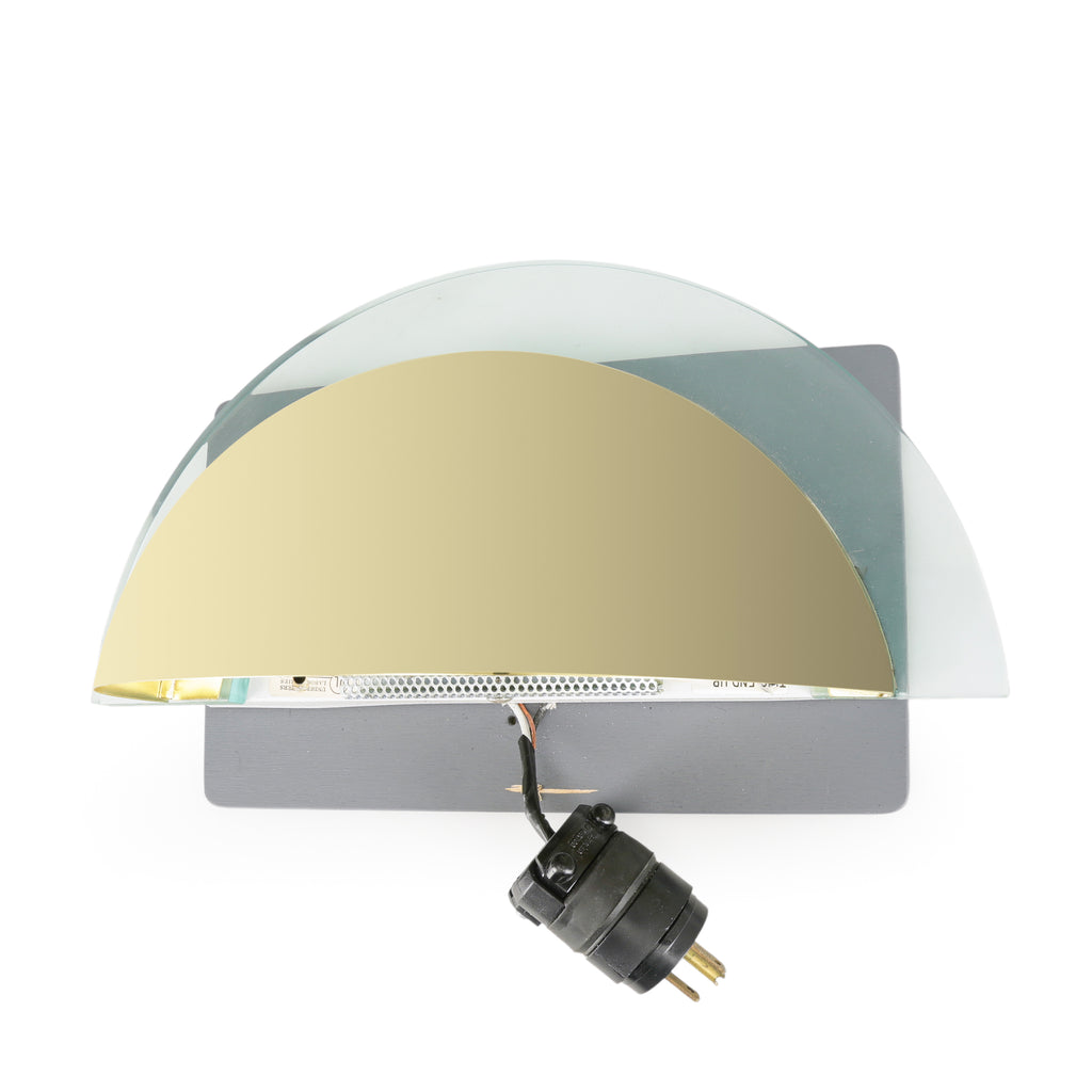 Gold Half-Sphere Sconce