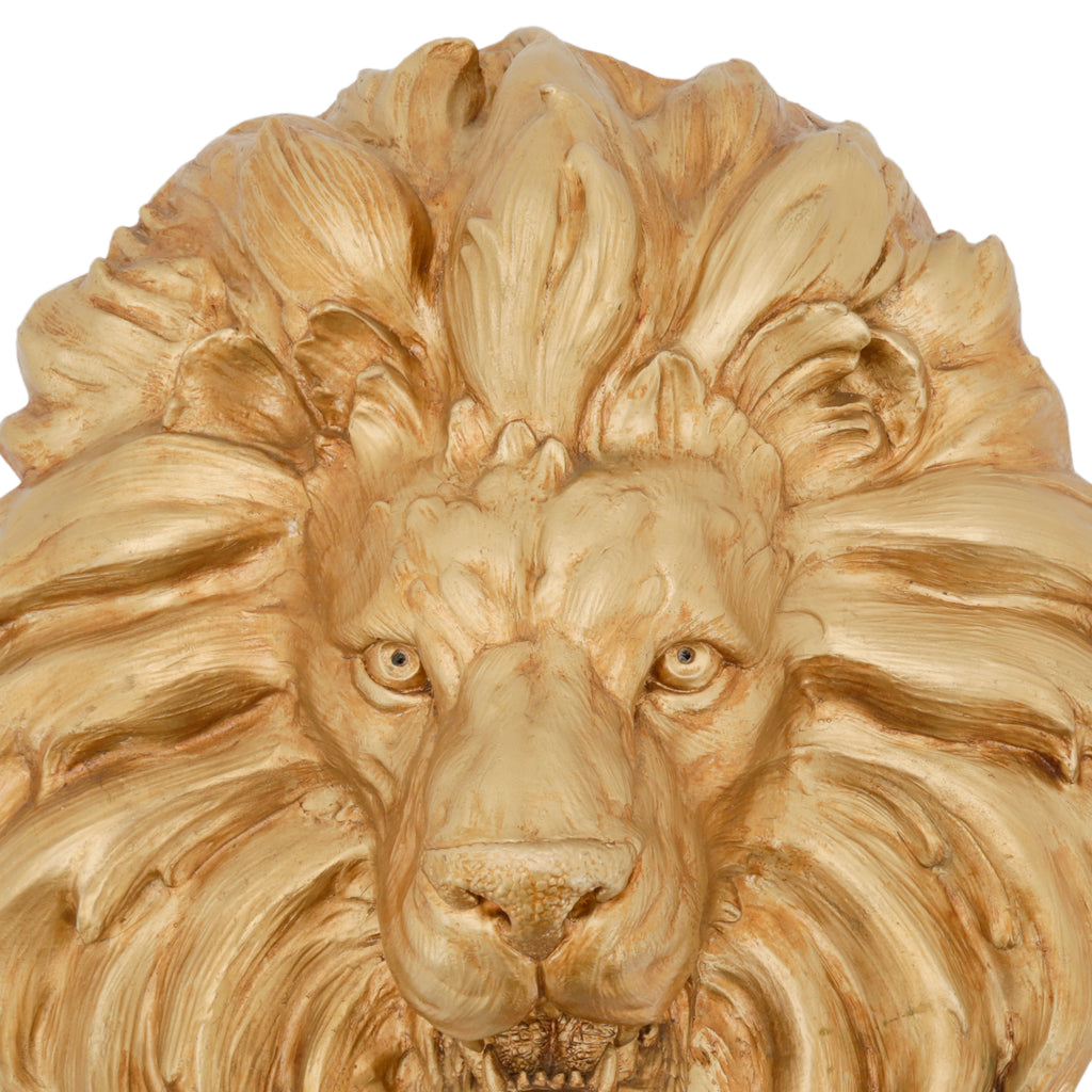 Lion Head Wall Sculpture