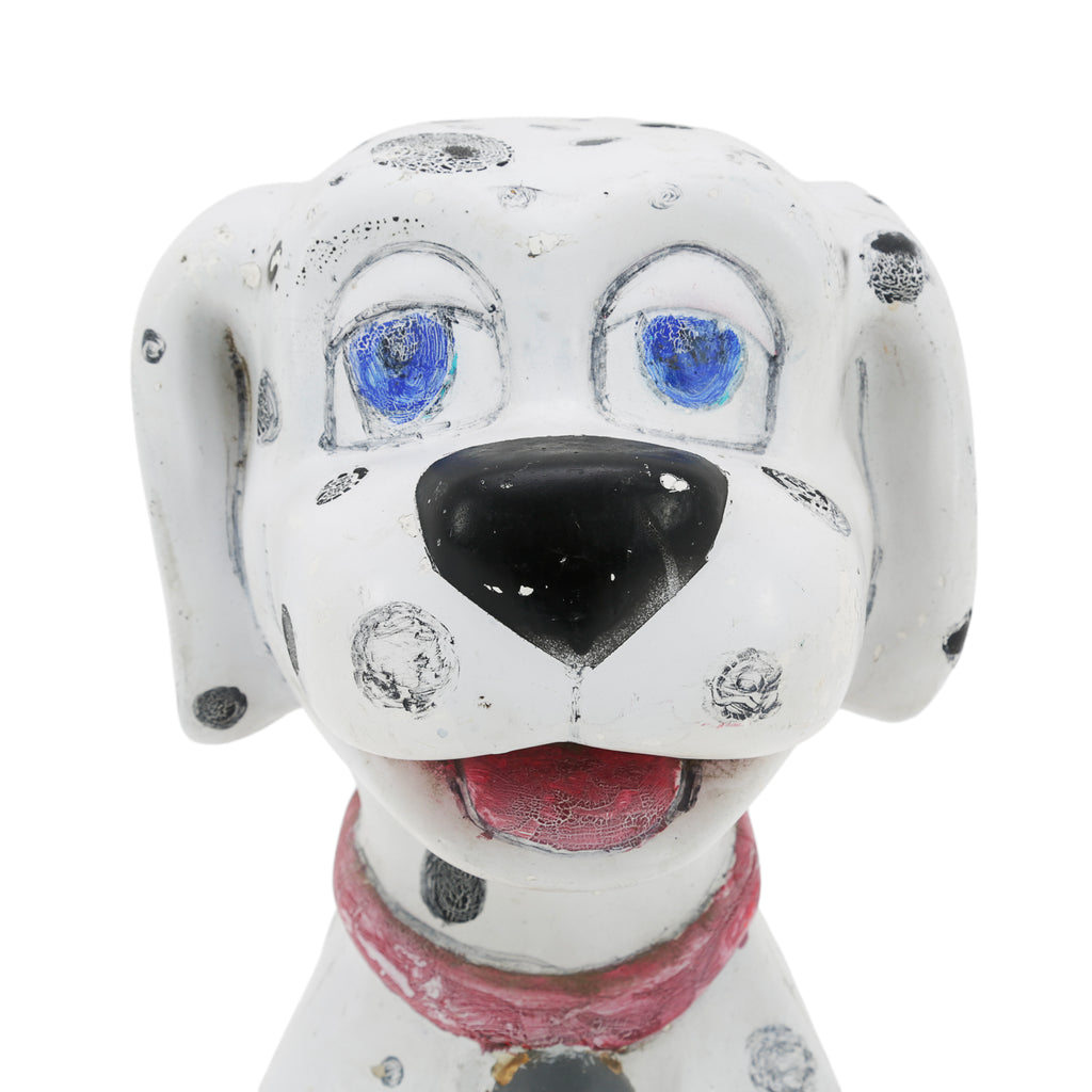 White and Black Dalmatian Dog Figurine