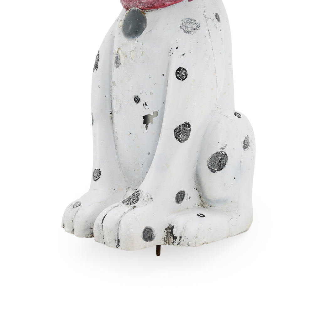White and Black Dalmatian Dog Figurine
