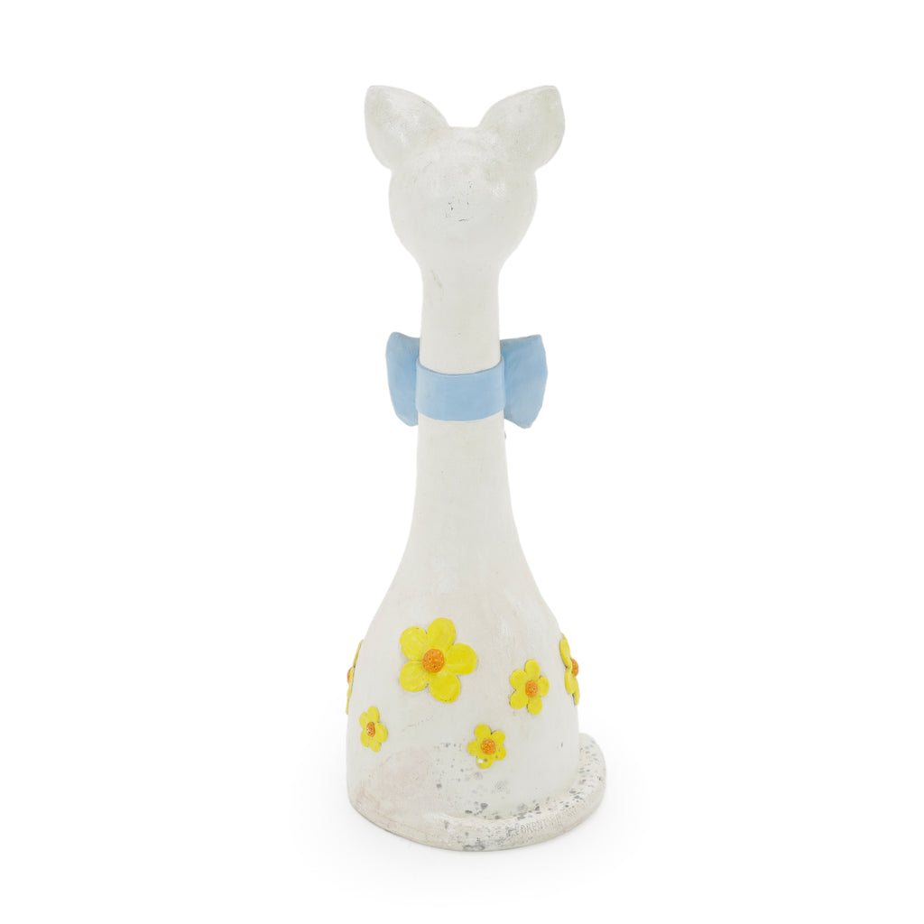 White Ceramic Cat Figurine