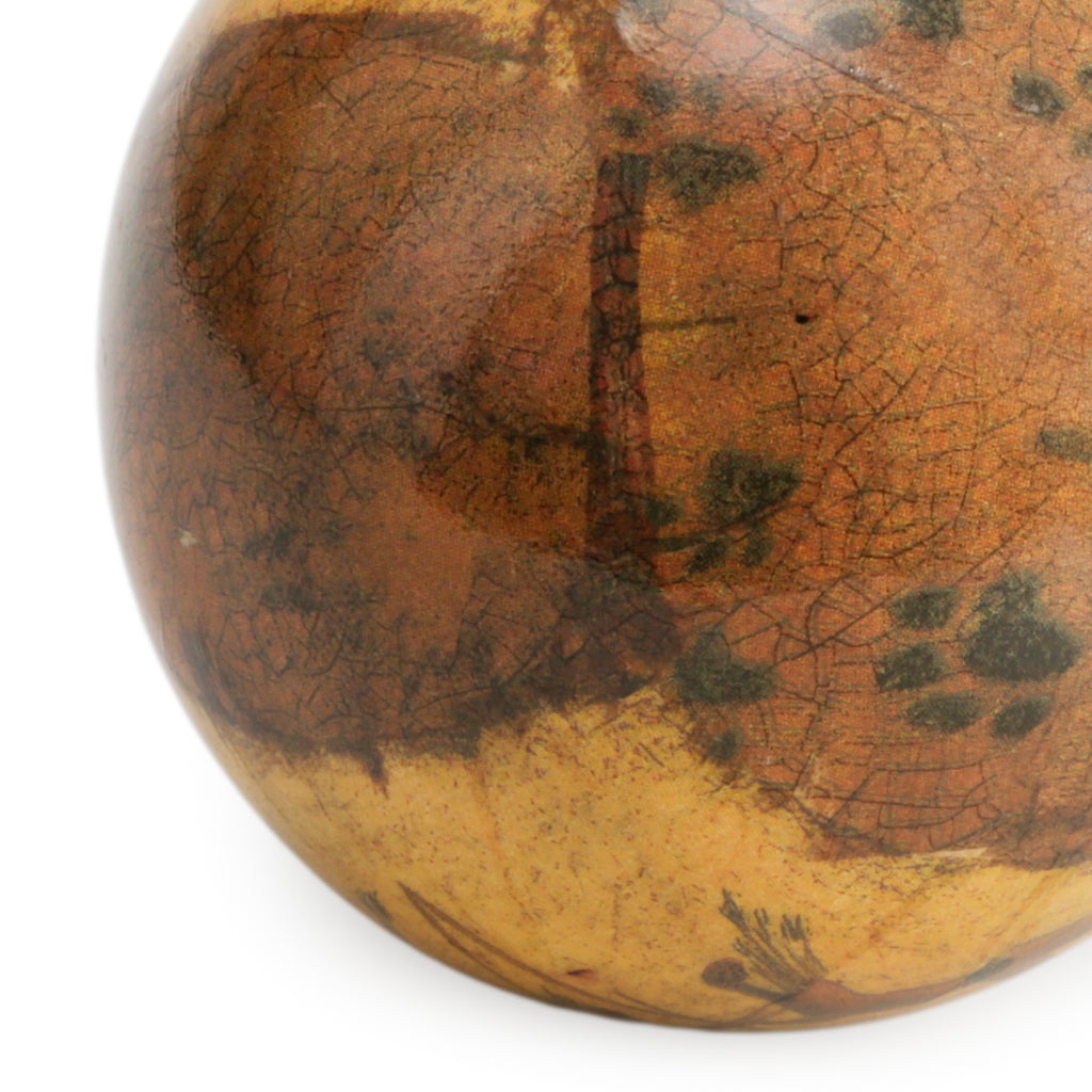 Brown and Tan Decorative Sphere