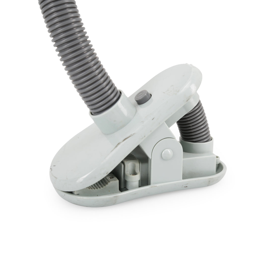 White and Mint Green Portable Clip-On Fan with Flexible Neck