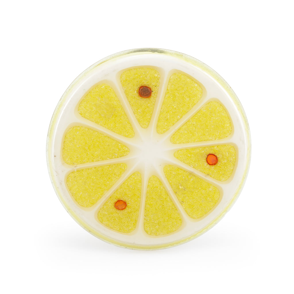 Handmade Lemon Slice Resin Coaster