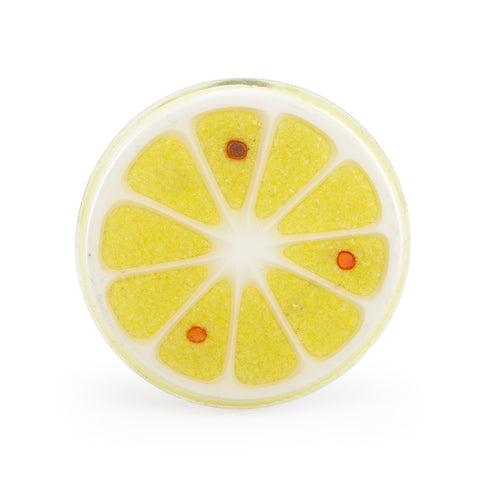 Handmade Lemon Slice Resin Coaster