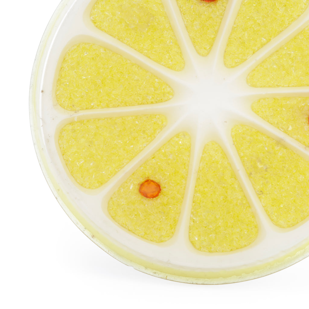 Handmade Lemon Slice Resin Coaster
