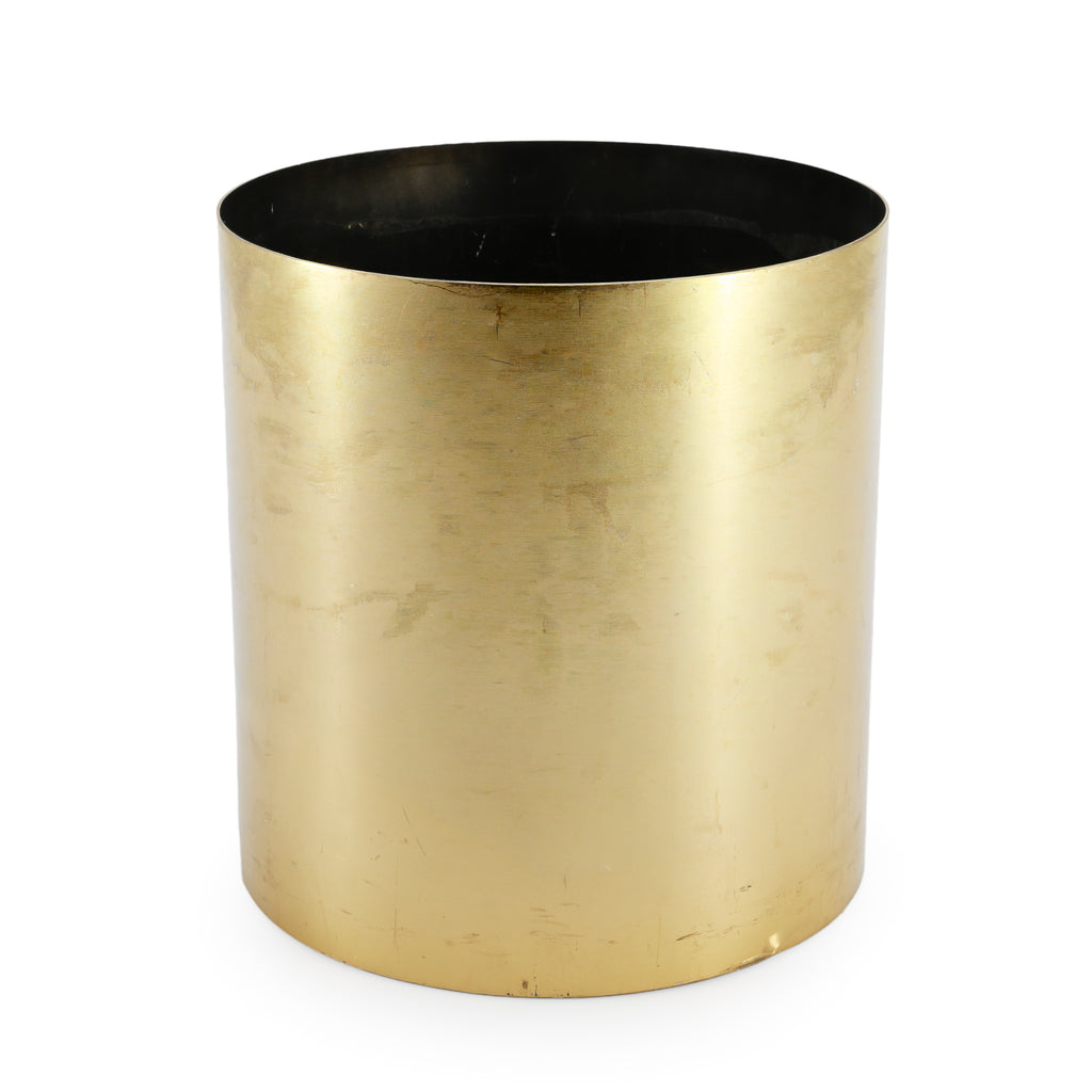Gold Metal Floor Planter
