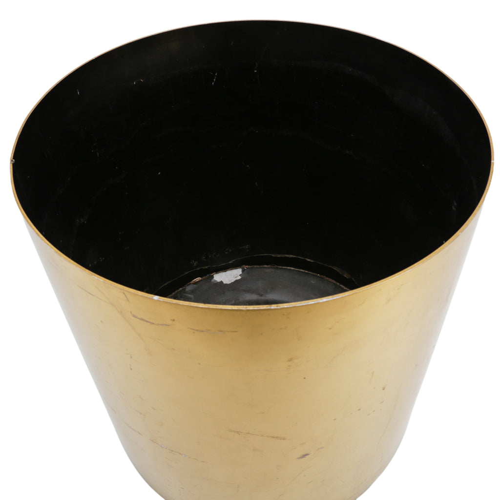 Gold Metal Floor Planter
