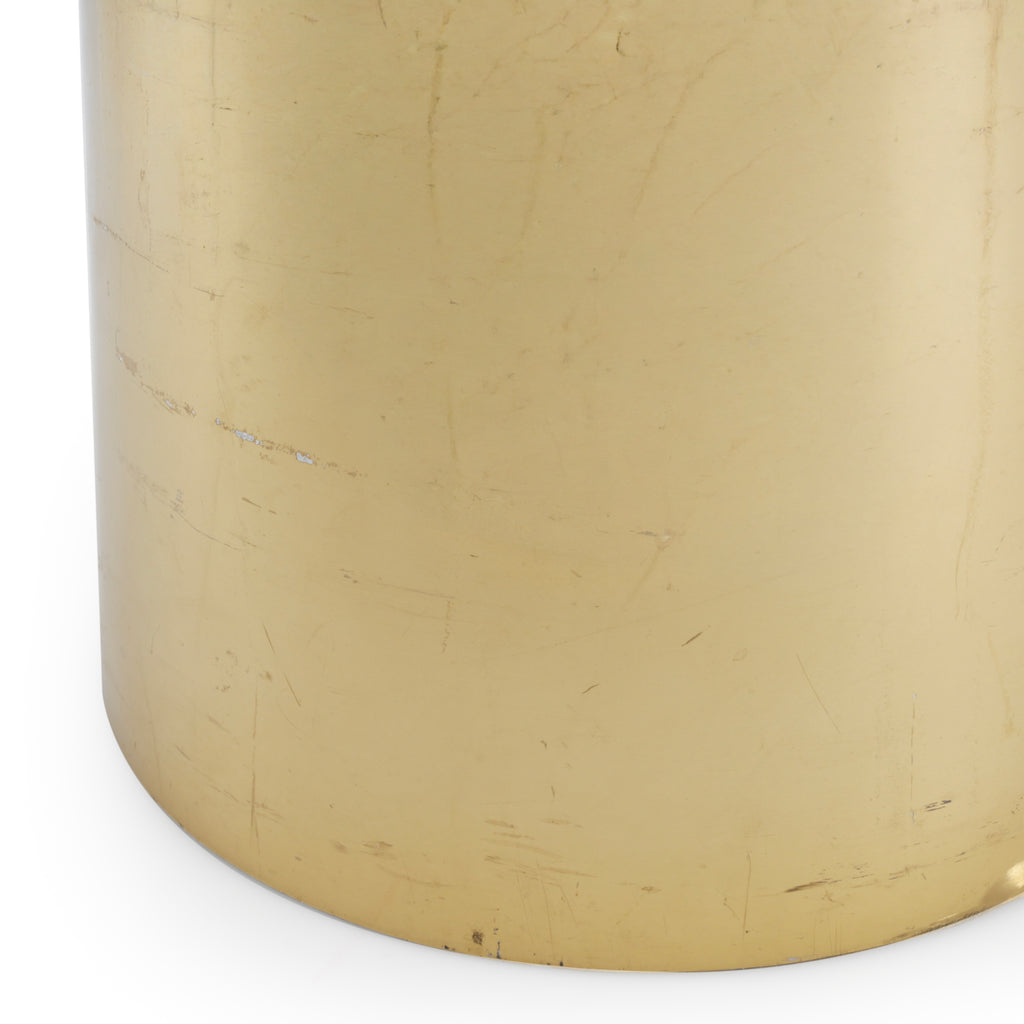 Gold Metal Floor Planter