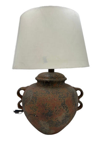 Terracotta Urn-Style Table Lamp