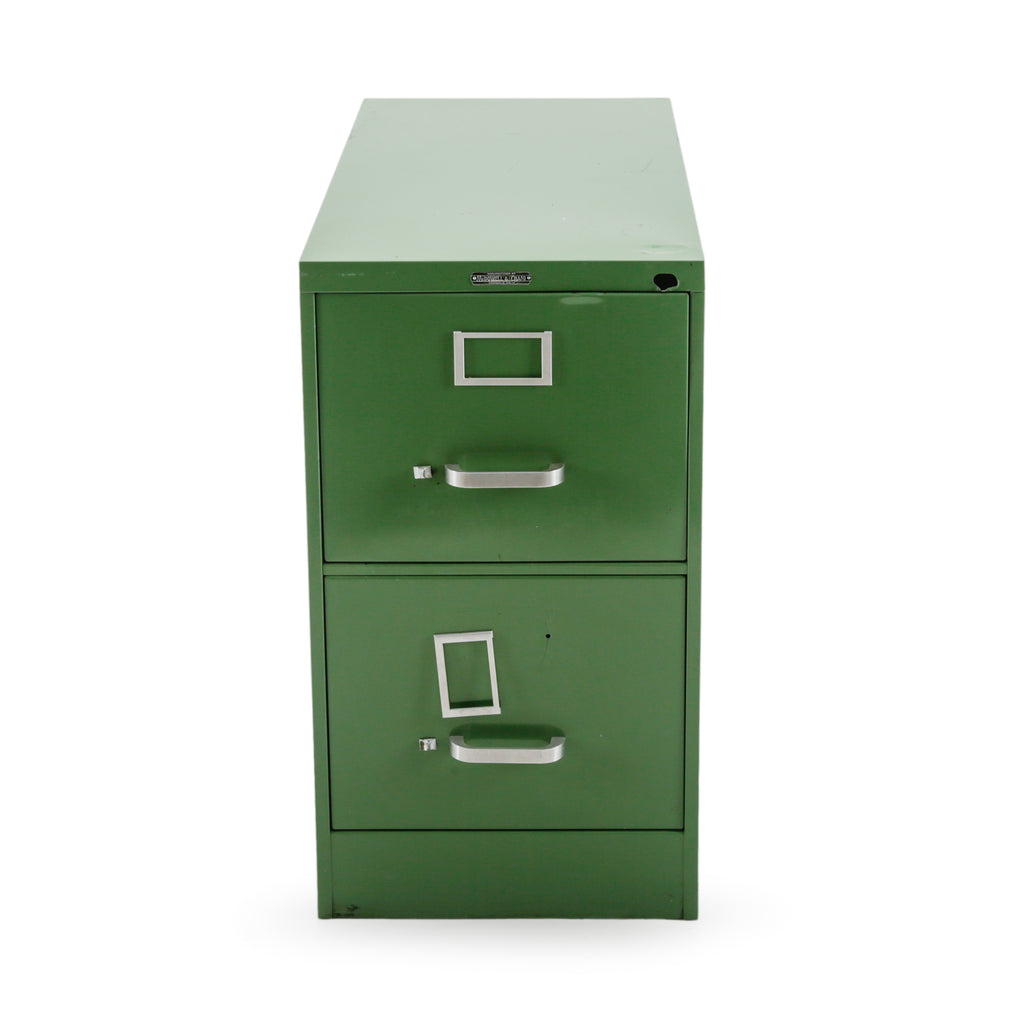 Hunter Green Metal 2-Drawer Filing Cabinet